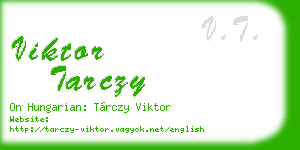 viktor tarczy business card