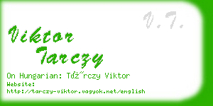 viktor tarczy business card